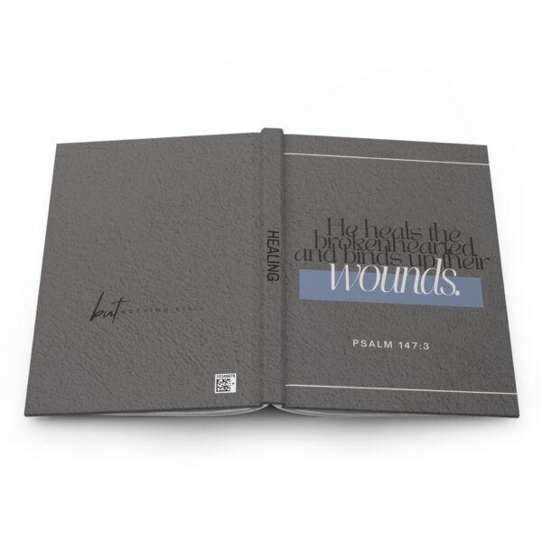 He Heals the Brokenhearted Hardcover Journal | Grey - Image 5